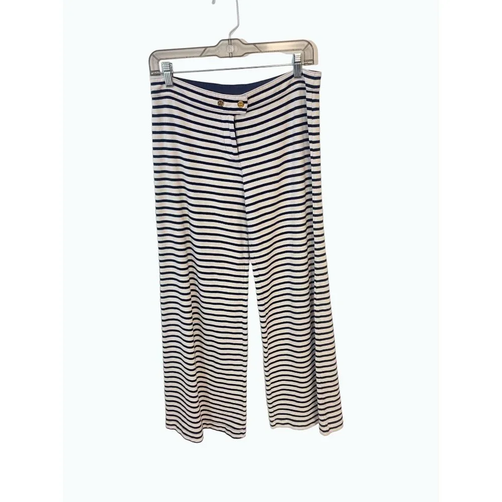 Tory Burch- Cotton Wide Leg Button Fly Pants, Size S
